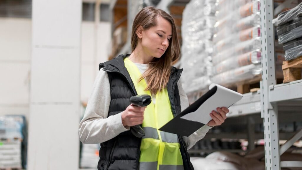 medium shot woman holding scanning device 23 2148902523