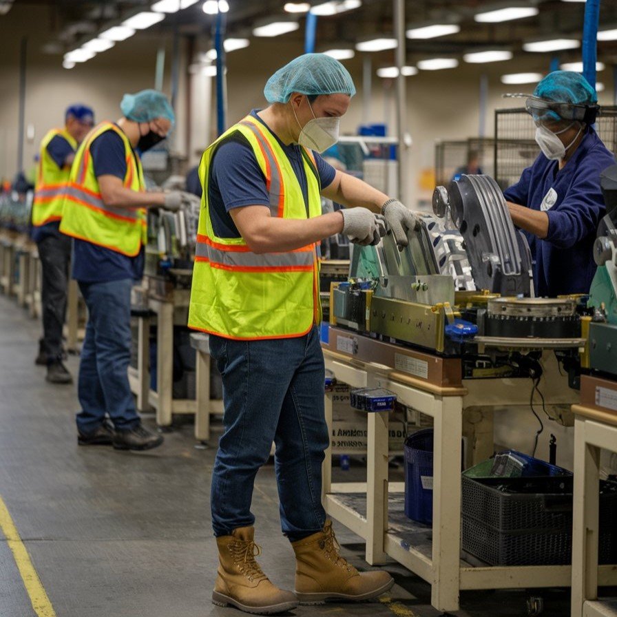 a photo of employees in a manufacturing eThvDzC3TfuM8IQ4sih03A NytjozdvQkiAU1JqPyqzpQ a photo of employees in a manufacturing eThvDzC3TfuM8IQ4sih03A NytjozdvQkiAU1JqPyqzpQ